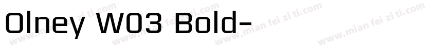Olney W03 Bold字体转换